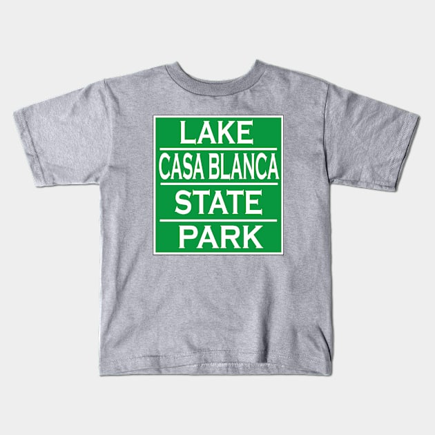 LAKE CASA BLANCA STATE PARK Kids T-Shirt by Cult Classics